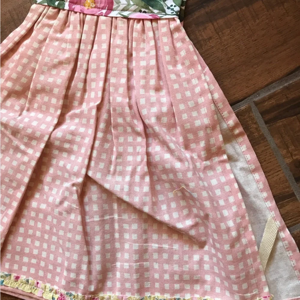 Pink Floral Kitchen Scarf New - Picture 2 of 2